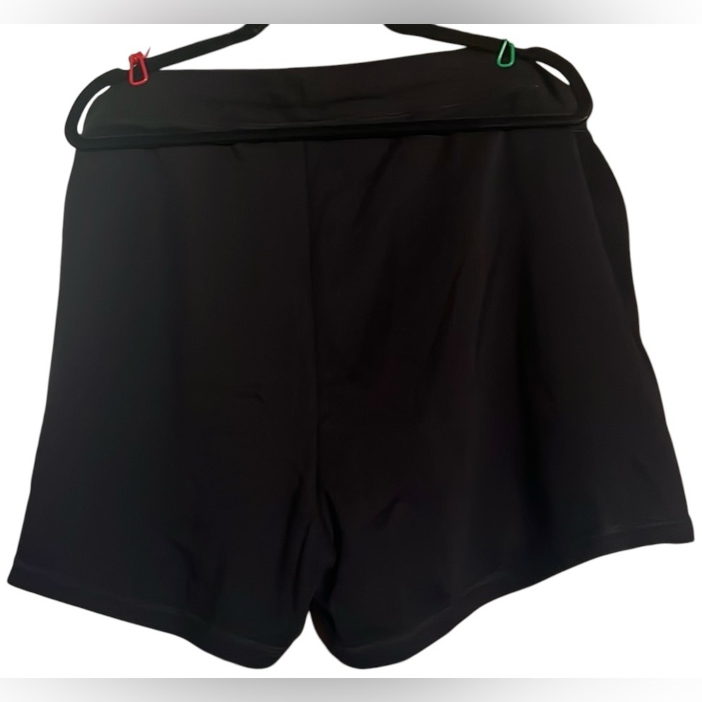 OLD NAVY Solid Black Sweatshirt Fabric Tie Waist 4” High Rise Shorts,Sz XXL,NWT. - Picture 7 of 7